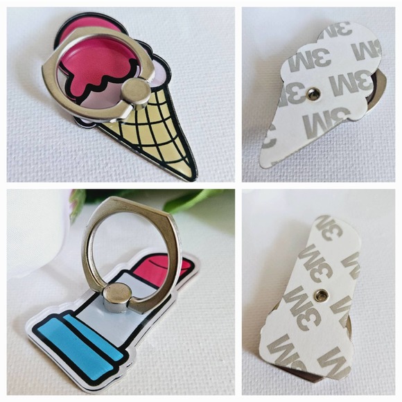 2" Cute Enamel Cellphone Mobile Ring Stands Holders with 360 Degree Ring Rotat - Picture 6 of 16